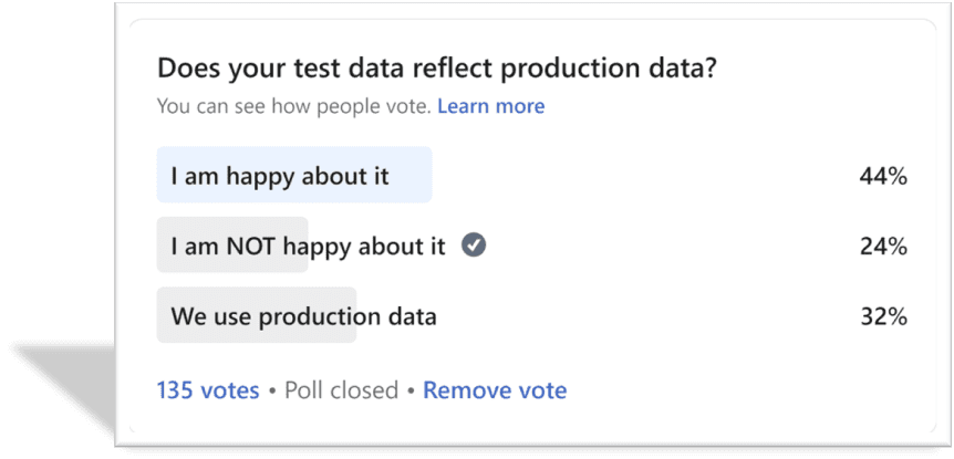 test productio notitia data reflectunt tuus