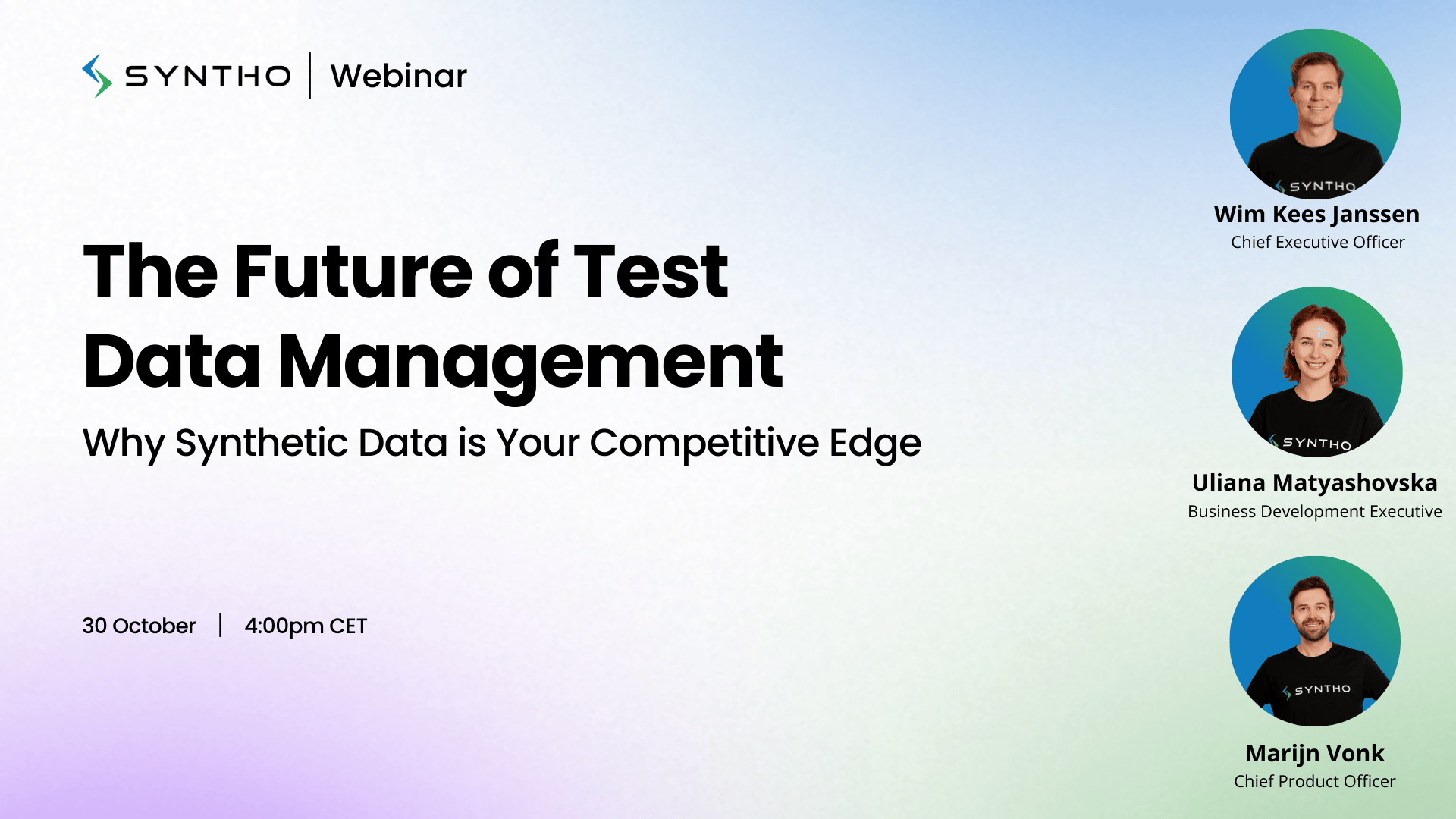 Webinar The Future Of Test Data Management Why Synthetic Data Is Webinar The Future Of Test Data Management Why Synthetic Data Is